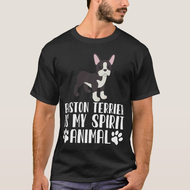 Camiseta Boston Terrier es mi animal espiritual (Anverso)