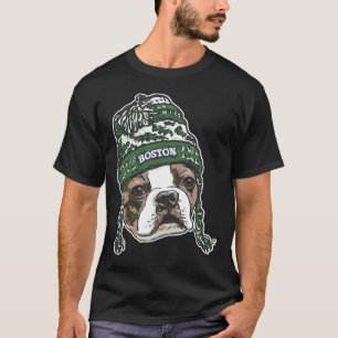 Camiseta Boston Terrier Green Beanie