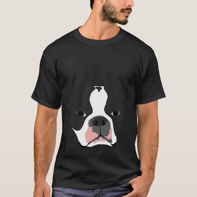 Camiseta Boston Terrier Head 135 (Anverso)
