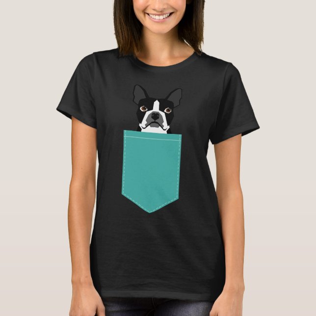 Camiseta Boston Terrier Head Dog Breed Cute PUpper Boston (Anverso)