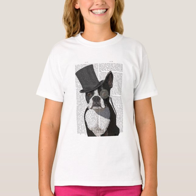 Camiseta Boston Terrier, hedor formal y Gorra (Anverso)