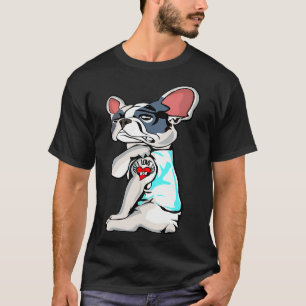 Camiseta Boston Terrier I Love Mom Tattoo