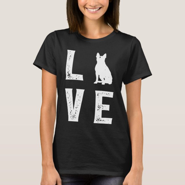 Camiseta Boston Terrier Love 1 (Anverso)