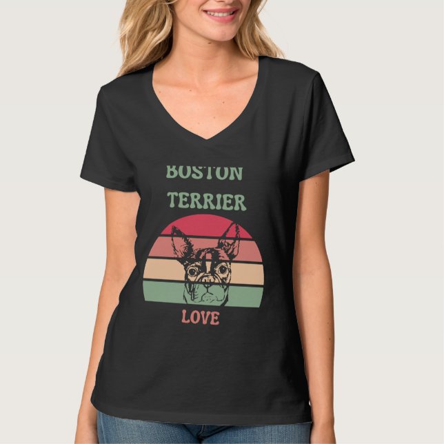 Camiseta Boston Terrier Love 160 (Anverso)