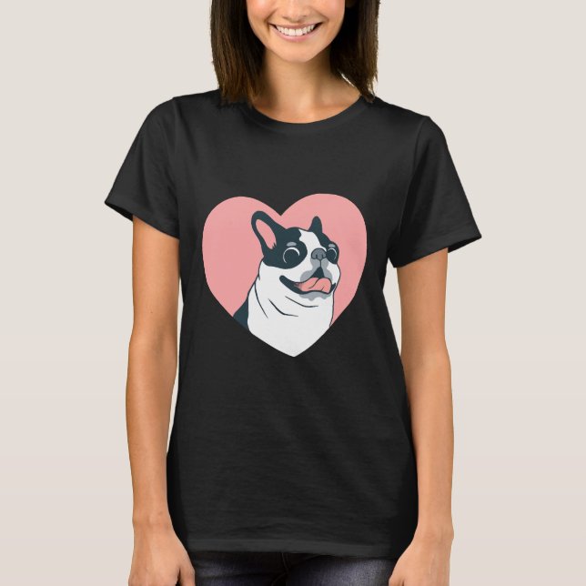 Camiseta Boston Terrier Love 168 (Anverso)