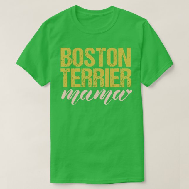 Camiseta Boston Terrier Mama (Diseño del anverso)