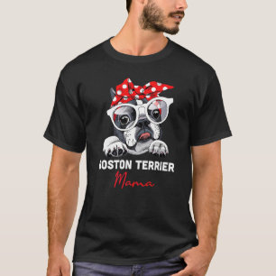 Camiseta Boston Terrier Mama Cute Bostie Perro Chicas