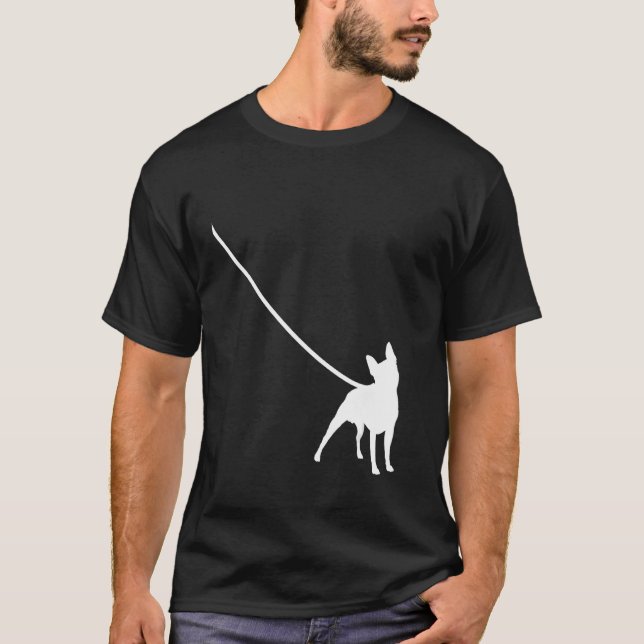 Camiseta Boston Terrier on a Leash Dog Bostie Mom Dad Pet C (Anverso)