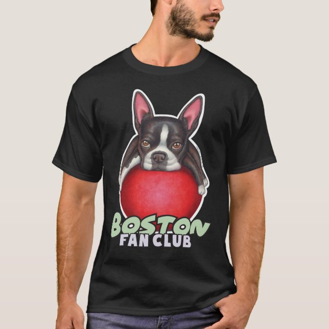 Camiseta Boston Terrier On Red Ball 2 (Anverso)