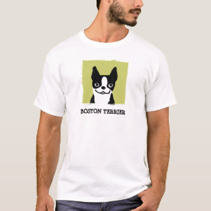 Camiseta Boston Terrier Personalizado de cara de perro