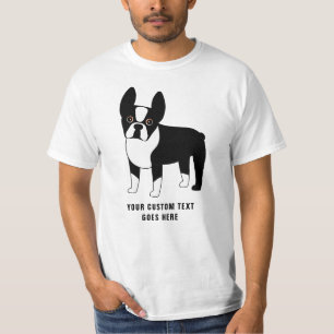 Camiseta Boston Terrier Personalizado Textos