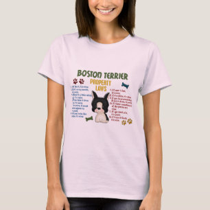 Camiseta Boston Terrier Property Laws 4