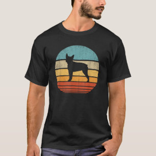 Camiseta Boston Terrier Retro Vintage Perro Sunset Lo de lo