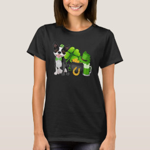 Camiseta Boston Terrier San Patricio Día Perro C Irlandés