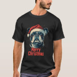 Camiseta Boston Terrier Santa Merry Christmas Bostie Lover<br><div class="desc">Boston Terrier Santa Merry Christmas Bostie Lover Pajama</div>