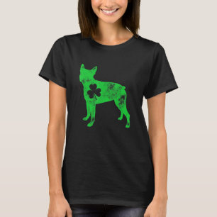 Camiseta Boston Terrier St Patricks Day Niños Chicas Shamro