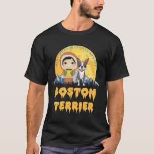 Camiseta Boston Terrier Todo Lo Que Necesito Es Café Y Mi P