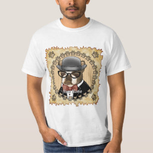 Camiseta Boston Terrier Viendo Gafas
