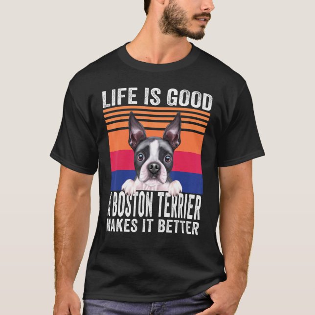 Camiseta Boston Terriers hace de tu vida una buena cosecha (Anverso)