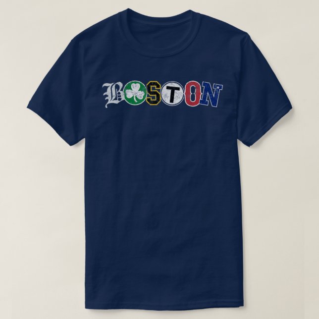 Camiseta boston towne sports tshirt new england area fan t (Diseño del anverso)