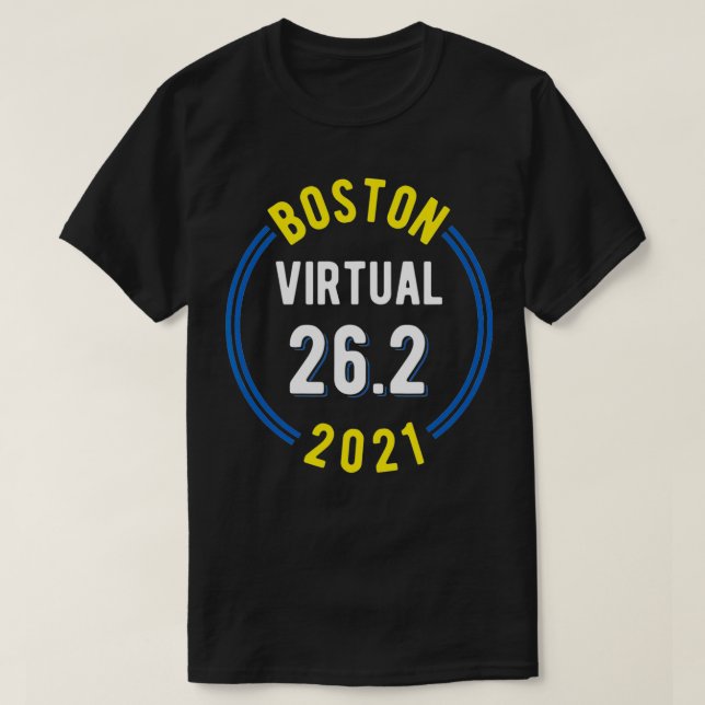 Camiseta Boston Virtual 2021 Marathon (Diseño del anverso)