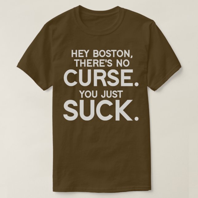 Camiseta Boston You Suck (Diseño del anverso)