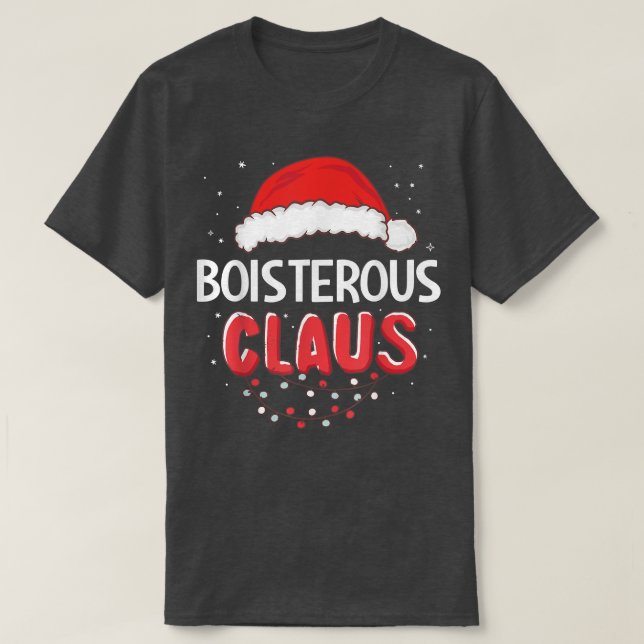 Camiseta Bostosos Navidades de Santa Claus a juego de disfr (Diseño del anverso)