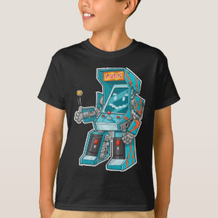 Camiseta Bot De Arcade - Gabinete De Videojuegos Con Joysti