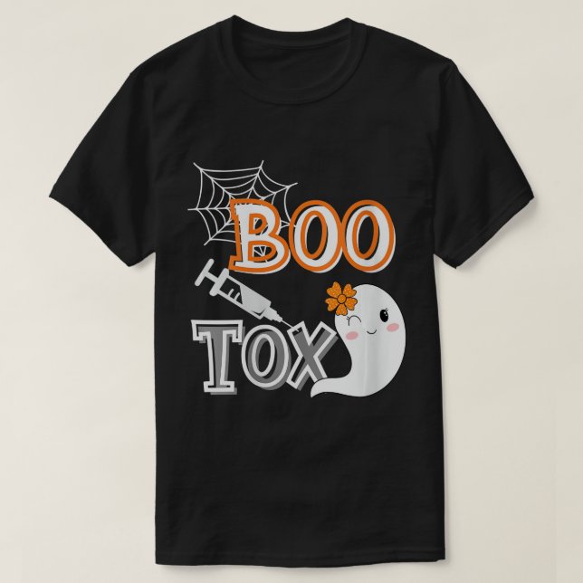 Camiseta Bot de llenado de Halloween para mujeres con inyec (Diseño del anverso)