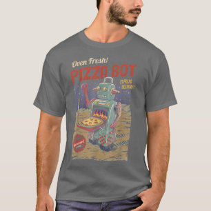 Camiseta Bot Retro Vintage Pizza Cute Food Avers 27754978