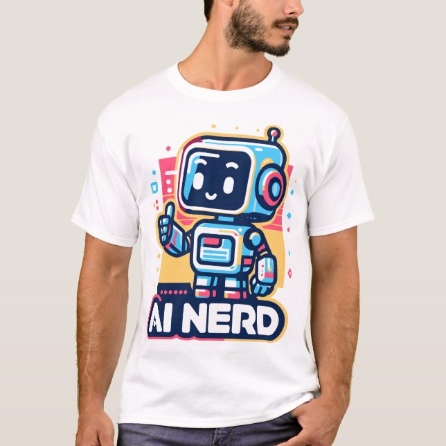 Camiseta Bot Retrofriki de IA (Anverso)