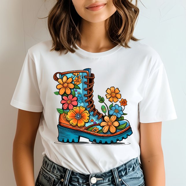 Camiseta Bota de flores de Bohemia (Subido por el creador)