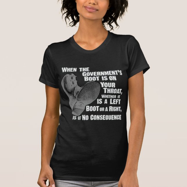 Camiseta Bota de Jack del gobierno en su cuello (Anverso)