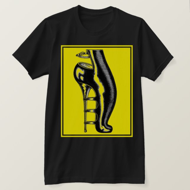 Camiseta Bota de látex Jet™/Bizarre Rubber (Anverso del diseño)