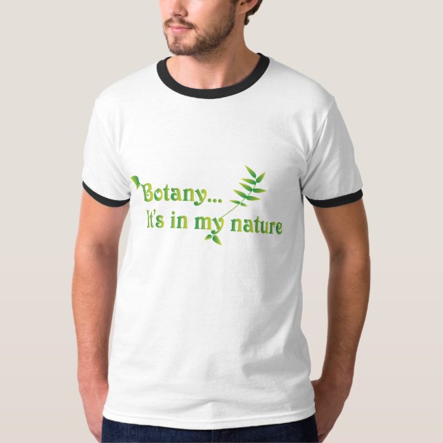 Camiseta Botánica Naturaleza Leaf Verde Amor Botánico (Anverso)