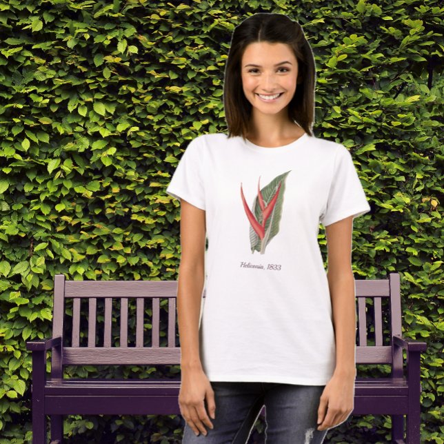Camiseta botánica vintage de Heliconia 1800 (Subido por el creador)