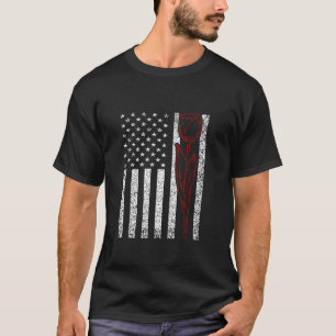 Camiseta Botánico Amor Tulip Garden Flor Retro Bandera de E