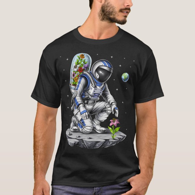 Camiseta Botánico Astronauta Espacial (Anverso)