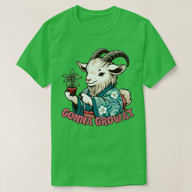Camiseta Botánico de cabra (Diseño del anverso)