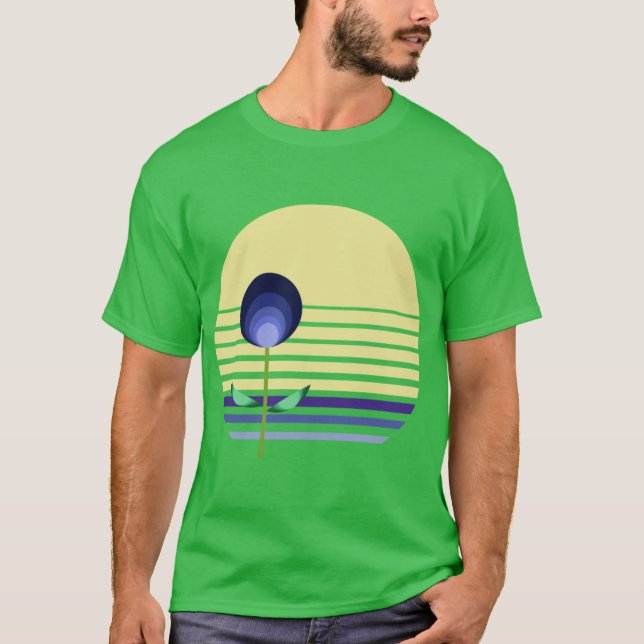 Camiseta Botánicos de Retro Bauhaus inspirados en la decora (Anverso)