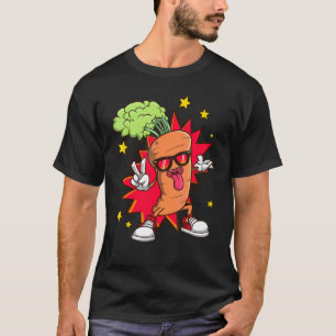 Camiseta Botánicos de verduras de zanahoria