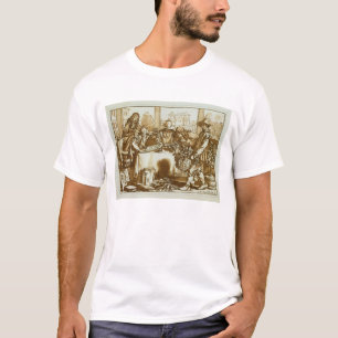 Camiseta Botánicos que examinan las plantas (litho)