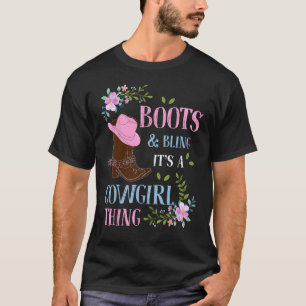 Camiseta Botas Brillo es algo de vaquera Lindo Amor País 