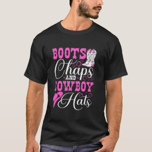 Camiseta Botas Chaps Y Sombreros De Vaquero Rodeo Occidenta