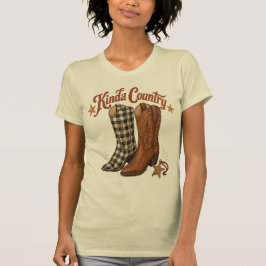 Camiseta Botas Country Western Kinda, Estética Unisex
