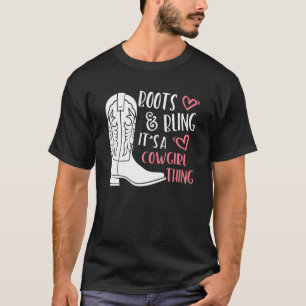 Camiseta Botas de chica de campo lindas Brillan Es cosa de
