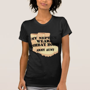 Camiseta Botas de combate de tía Nephew Desert del ejérci