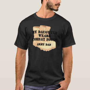 Camiseta Botas de combate del desierto de la hija del papá
