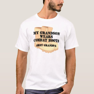 Camiseta Botas de combate del desierto del nieto del abuelo