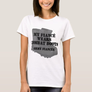 Camiseta Botas de combate del prometido del ejército